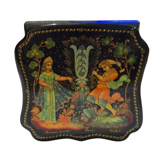 None Other - Russian Folk Art Lacquer Box from 1700's